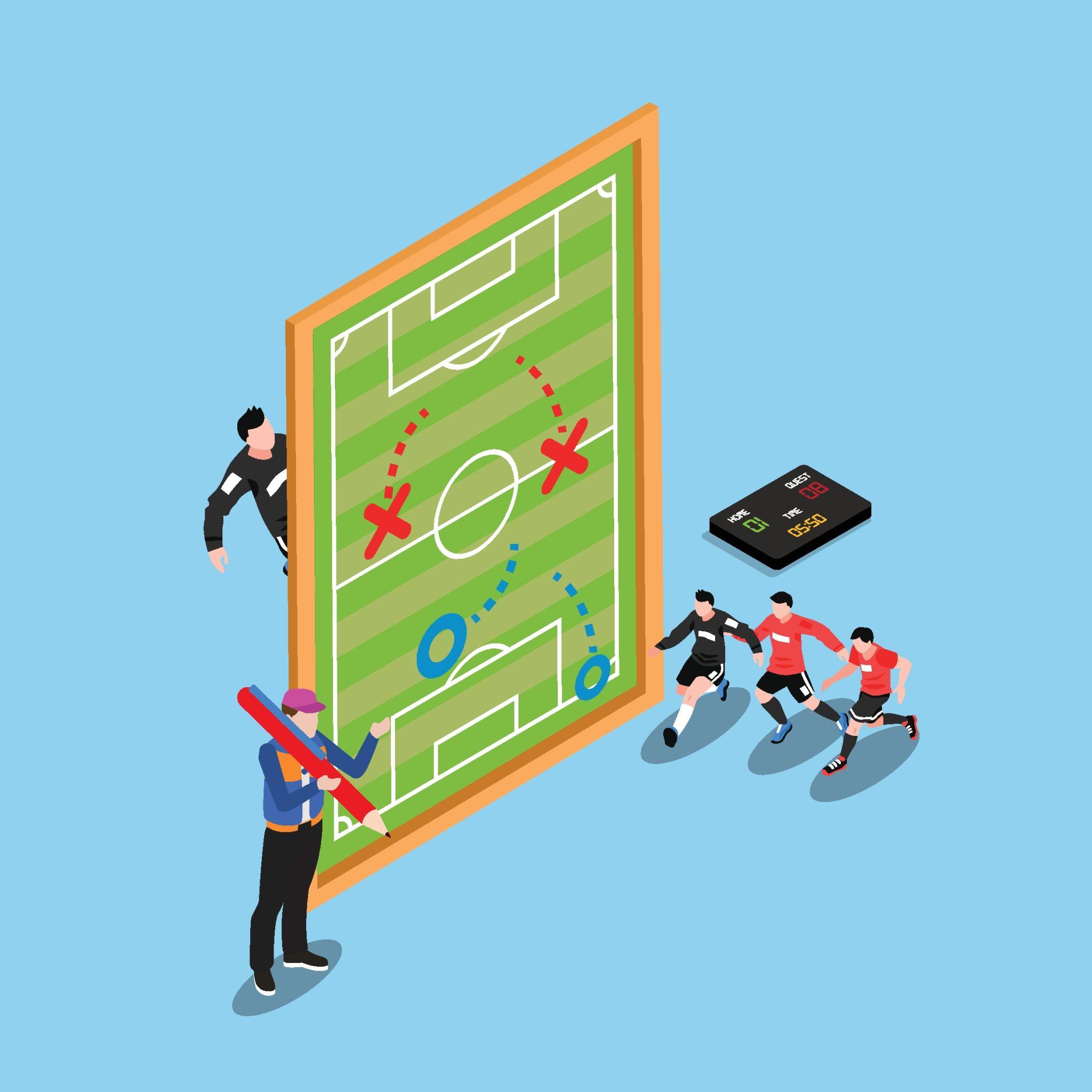 ilustrasi pelatih sepak bola dalam proyek baru inter milan