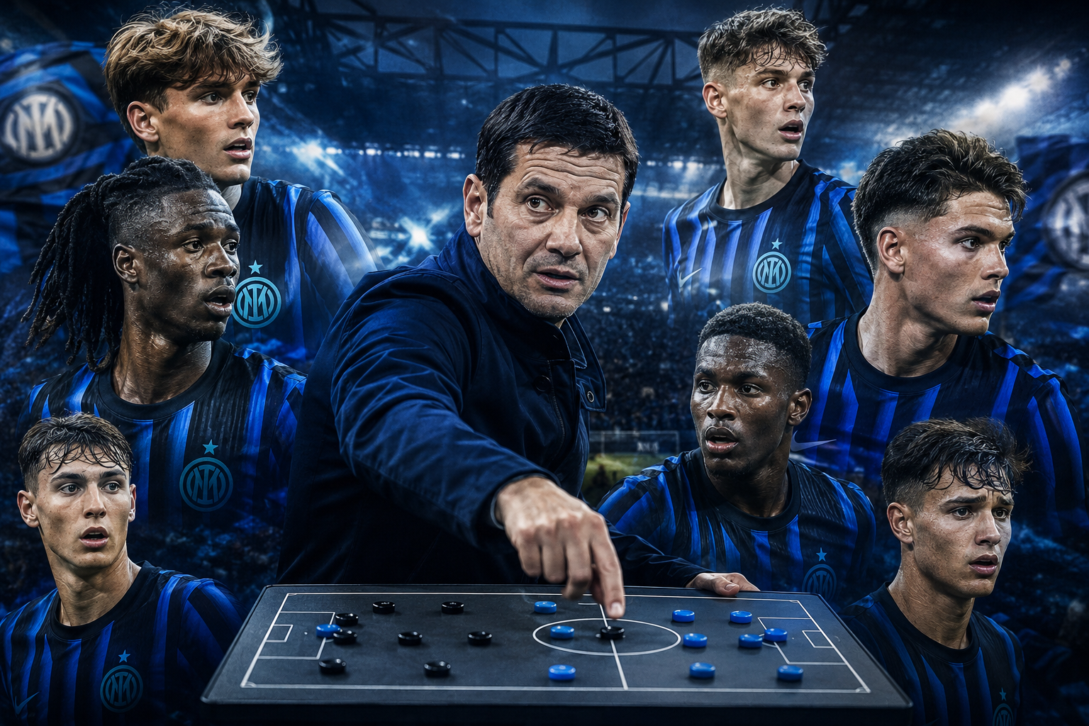 Ilustrasi 11 pemain baru Inter Milan 2026 era Cristian Chivu