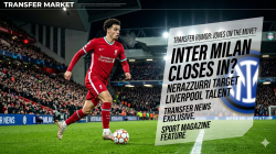 Ilustrasi Curtis Jones dikaitkan dengan transfer ke Inter Milan pada musim panas 2026