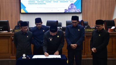 Dua Raperda Disahkan, Sumedang Perkuat Ketahanan Pangan dan Layanan Air Minum
