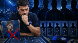 Ilustrasi Cristian Chivu mencari pengganti Marco Palestra untuk memperkuat lini belakang Inter Milan pada bursa transfer musim panas 2026.