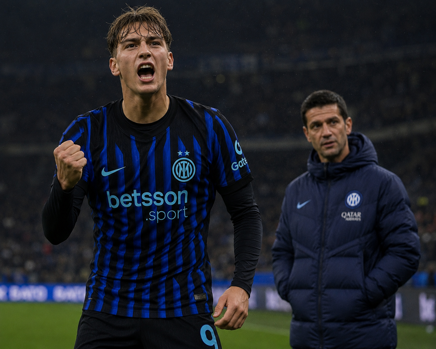 Ilustrasi Francesco Pio Esposito diproyeksikan menjadi striker masa depan Inter Milan era Cristian Chivu
