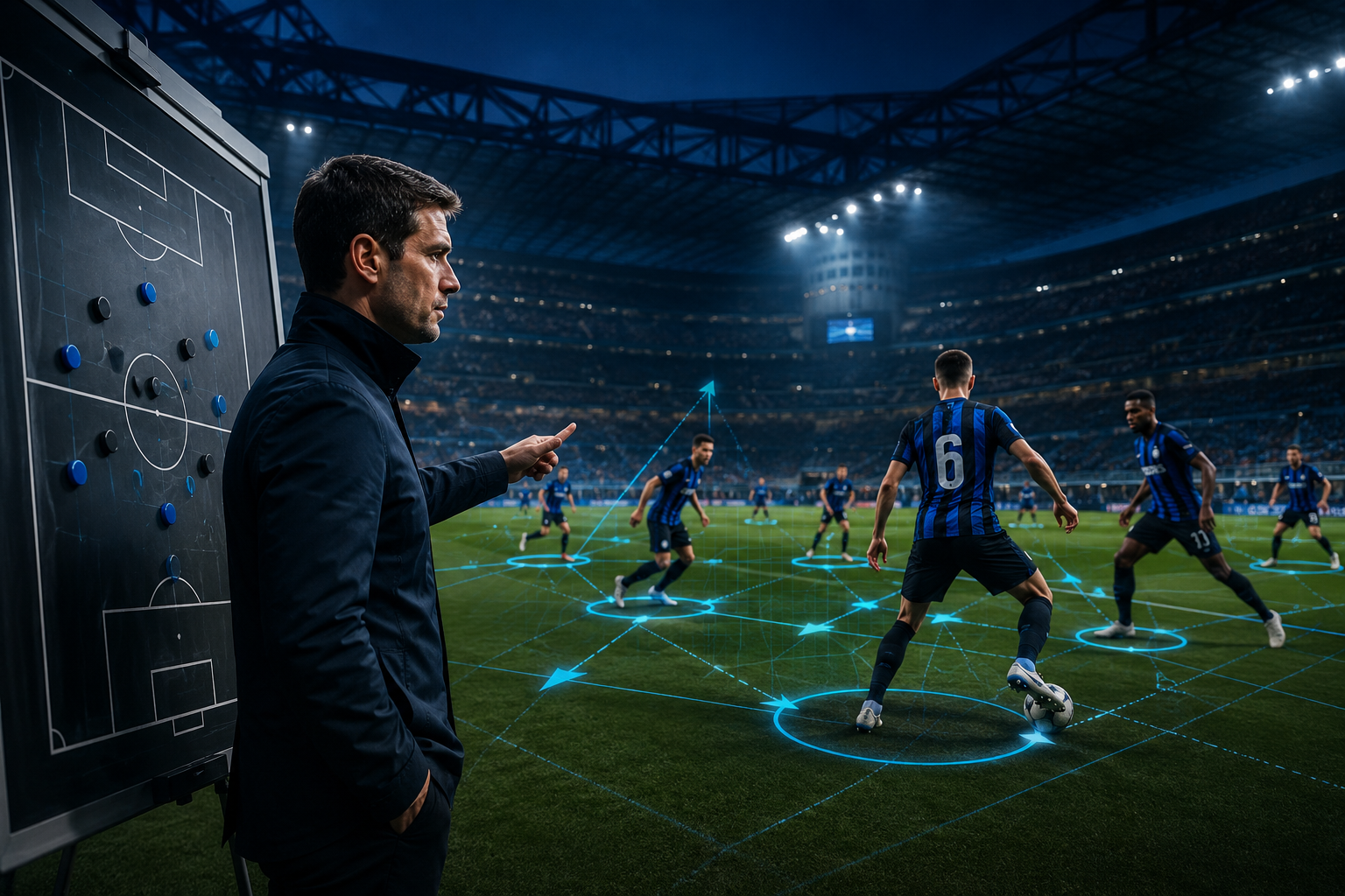 Ilustrasi Cristian Chivu membawa filosofi bermain baru di Inter Milan musim 2026.