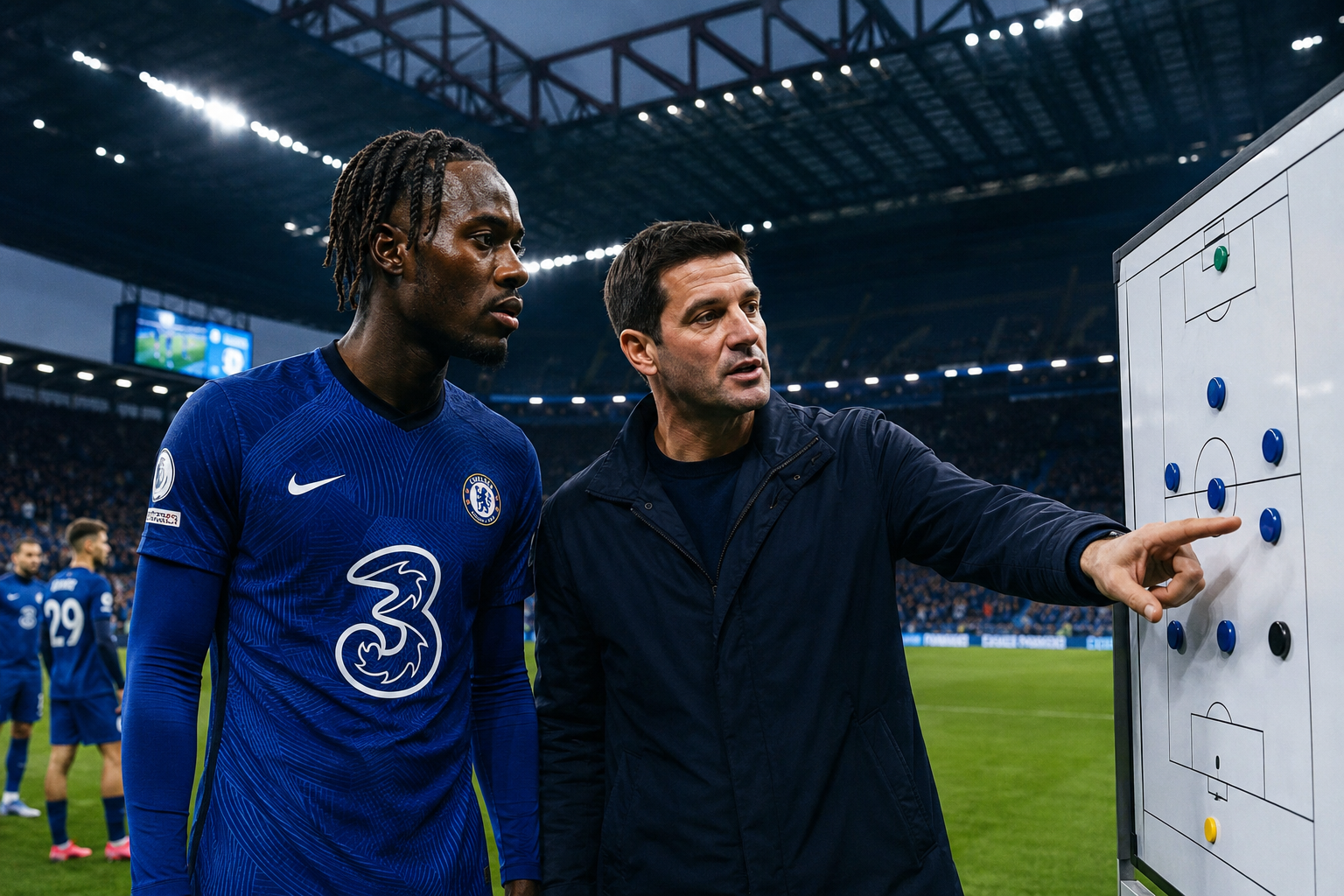Ilustrasi Cristian Chivu menginginkan Trevoh Chalobah untuk memperkuat lini belakang Inter Milan.