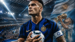 Ilustrasi Lautaro Martinez menjadi ikon baru dan kapten Inter Milan.