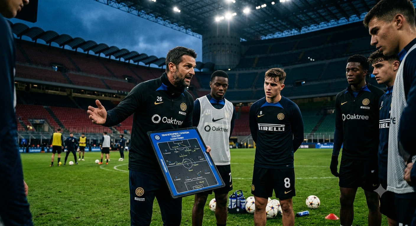 Ilustrasi Strategi regenerasi Inter Milan di bawah Cristian Chivu dan Oaktree.