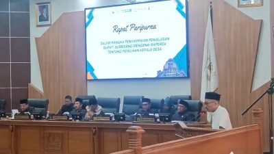 DPRD Sumedang Bahas Raperda Pemilihan Kepala Desa, Fraksi Segera Berikan Pandangan Umum