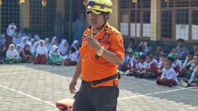 Tanamkan Budaya Sadar Bencana Sejak Dini, Siswa MI Raudlatul Muta’allimin Diedukasi Mitigasi Bencana