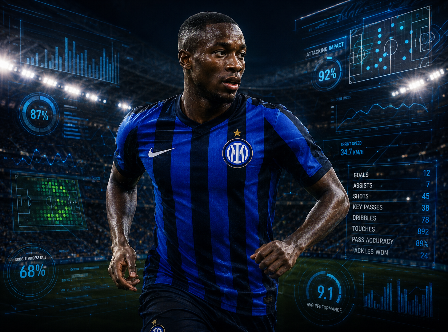 Ilustrasi Statistik Moussa Diaby membuat Inter Milan tertarik merekrut winger asal Prancis tersebut