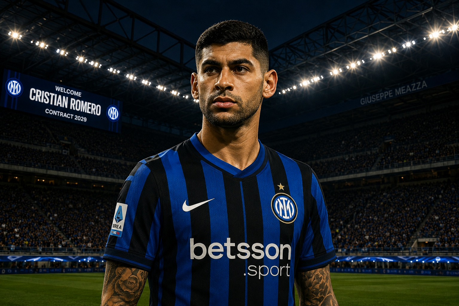 Ilustrasi Cristian Romero dikaitkan dengan Inter Milan pada bursa transfer musim panas 2026