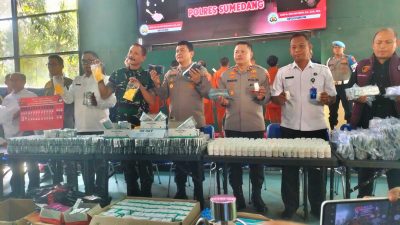500 Ribu Lebih Obat Keras dan Ratusan Gram Sinte Dibongkar di Sumedang, 13 Tersangka Ditahan